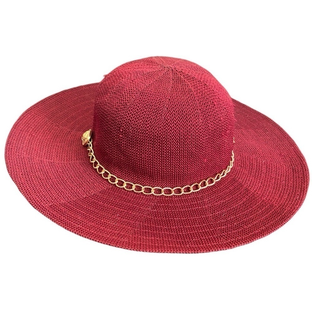 Floppy Hat Burgundy Adjustable Size